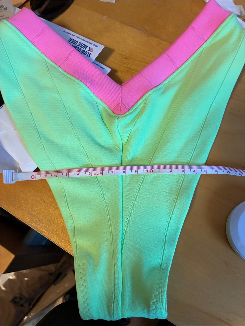 OneOne neon green/pink bikini Kameron top Jesse bottoms S/XS NWT - Picture 9 of 9
